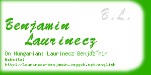 benjamin laurinecz business card
